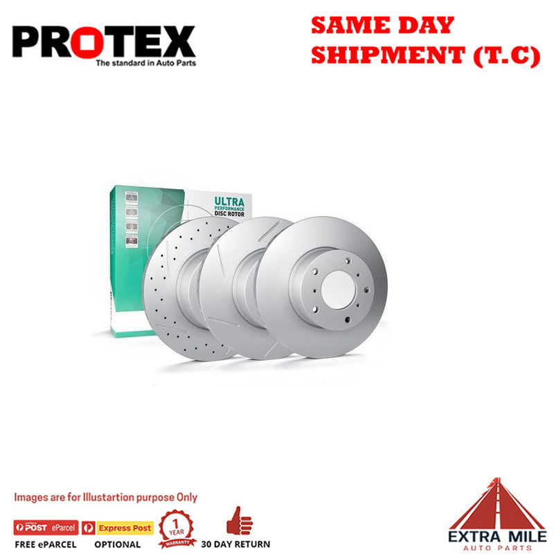 1x Protex Front Ultra Perf Rotor For HOLDEN Commodore VN V6 FE2 Suspe 88 - 9/91