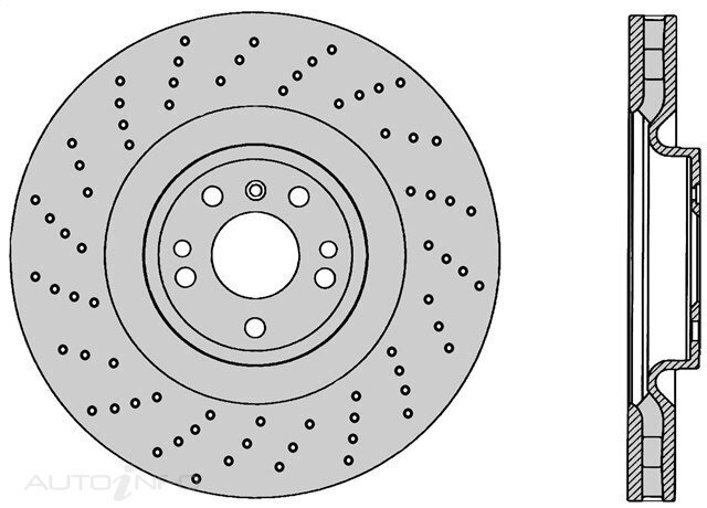 1x Front Ultra Performance Rotor For MERCEDES BENZ GLE500 W166 4.7L  2015-16