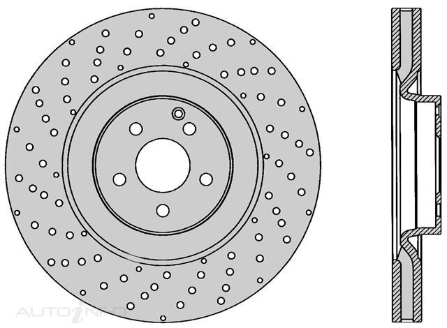 1x Protex Front Ultra Perf Rotor For MERCEDES BENZ CL63 AMG C21610/06 - 12/13