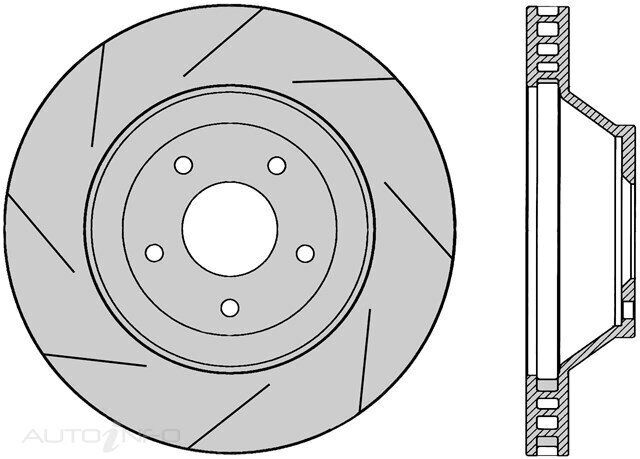 1x Protex Frnt Ultra Perf Rotor For HOLDEN HSV/Clubsport HSV Premium R/H 9/97 on