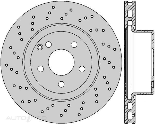 1x Protex Front Ultra Perf Rotor For MERCEDES BENZ S350 W220 9/02 - 8/05
