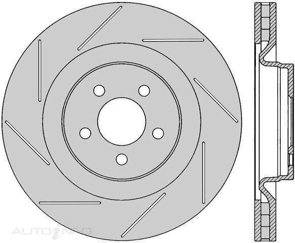 1x Protex Front Ultra Perf Rotor For CHRYSLER 300C SRT-8 6.1L 05 - 12