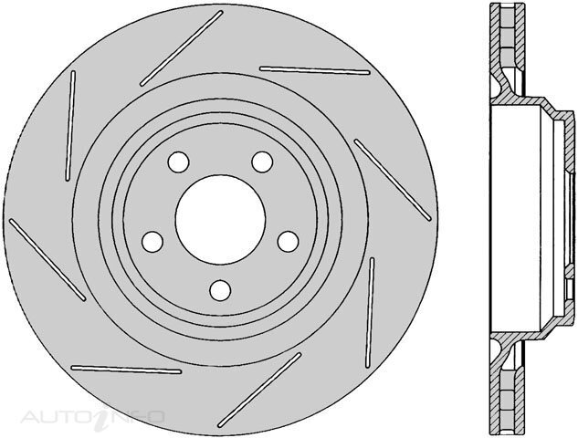 1x Protex Rear Ultra Perf Rotor For CHRYSLER 300C SRT-8 6.4L 12 on