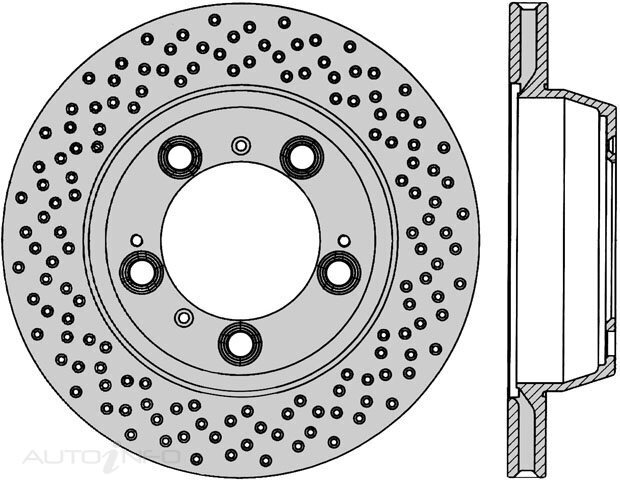 1x Protex Rear Ultra Perf Rotor For PORSCHE Cayman S 3.4L Rear L/H 11/05 on
