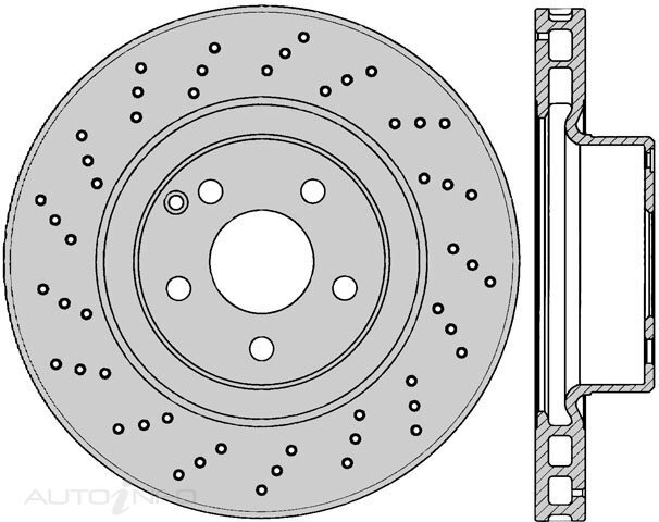 1x Protex Front Ultra Perf Rotor For MERCEDES BENZ S430 W220 99 - 03