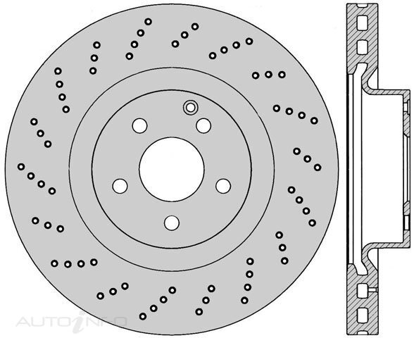 1x Protex Front Ultra Perf Rotor For MERCEDES BENZ E500 W212 09 - 11