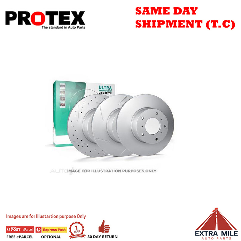 1x Protex Front Ultra Perf Rotor For MERCEDES BENZ SL350 R230 3.5L 3/06 - 1/12 