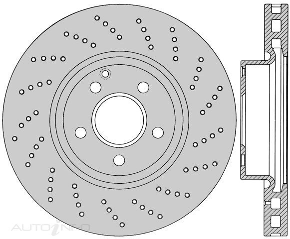 1x Protex Frnt Ultra Perf Rotor For MERCEDES BENZ E250 Cgi A207, C207 1.8L 09 on