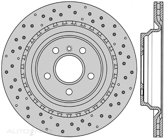 1xProtex Rear Ultra Rotor For MERCEDES BENZ ML350 Cdi W166 BlueTec/AMG 6/11 on