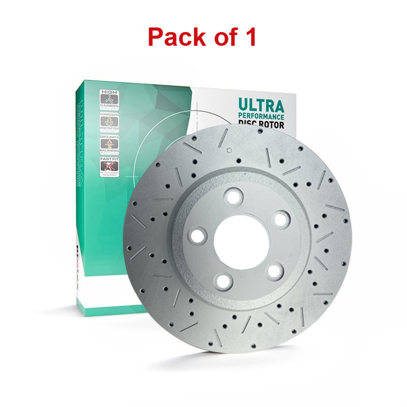 1x Protex Front Ultra Perf Rotor For FORD Falcon/Fairmont FG X /St Brakes 14 on
