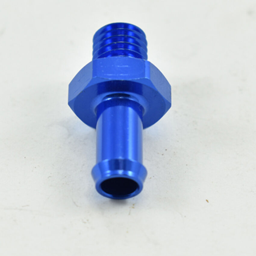 METRIC MALE M10x1.5 TO 5/16 BARB Blue