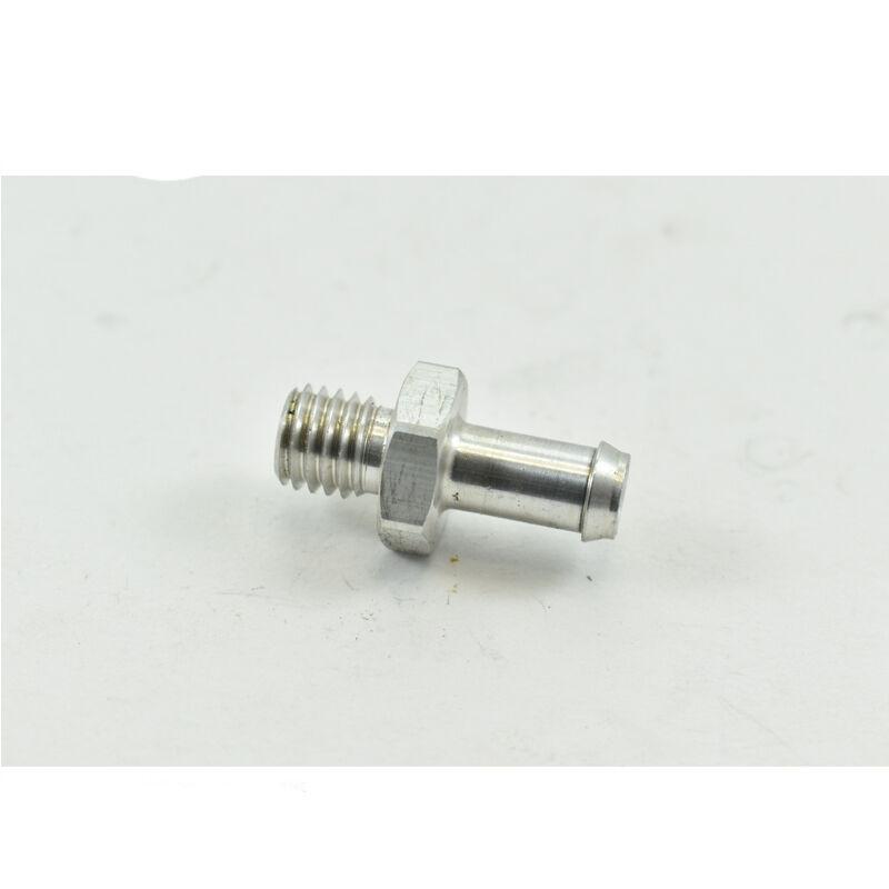 METRIC MALE M10x1.5 TO 5/16 BARB White