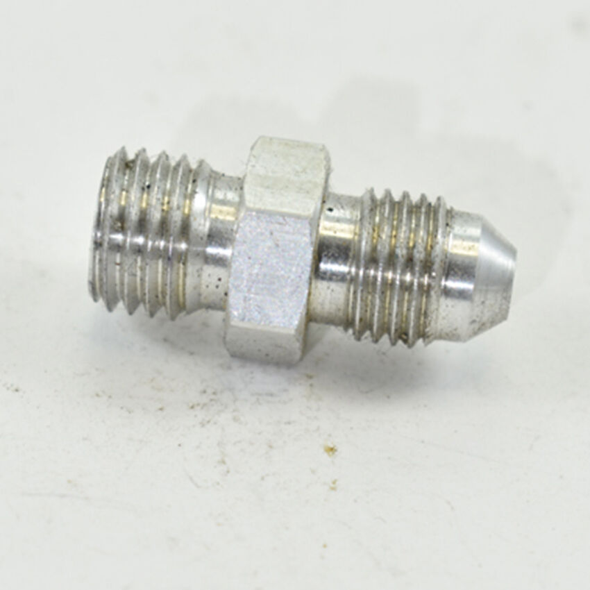 METRIC MALE M12x1.5 TO MALE FLARE AN -4 White