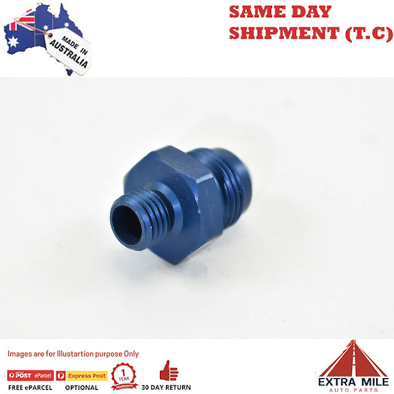 METRIC MALE TO MALE FLARE AN-8 BOSCH PUMP M12x1.5 Blue