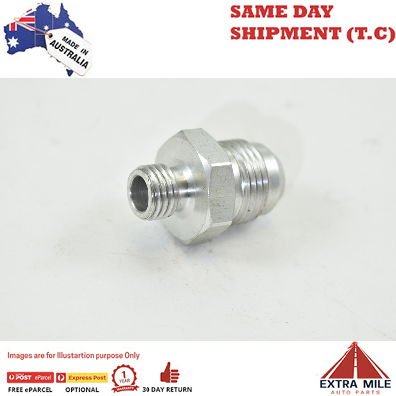 METRIC MALE TO MALE FLARE AN-8 BOSCH PUMP M12x1.5 White