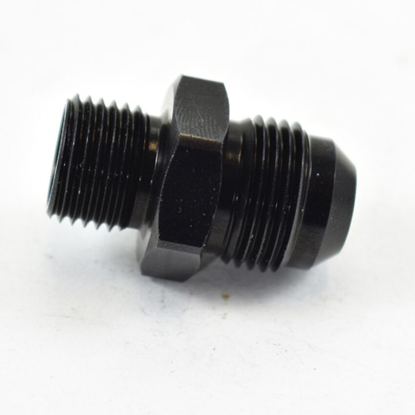 METRIC MALE M16X1.5 TO MALE FLARE AN -8 Black