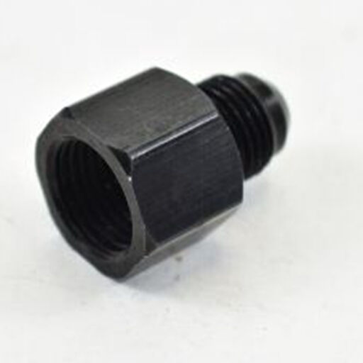 METRIC FEMALE M16X1.5 TO MALE AN -06 Black