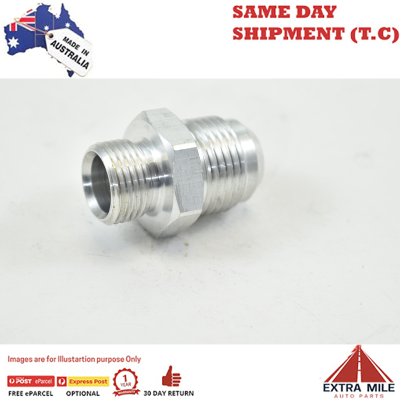METRIC MALE TO MALE FLARE AN-10 BOSCH PUMP M18x1.5 White