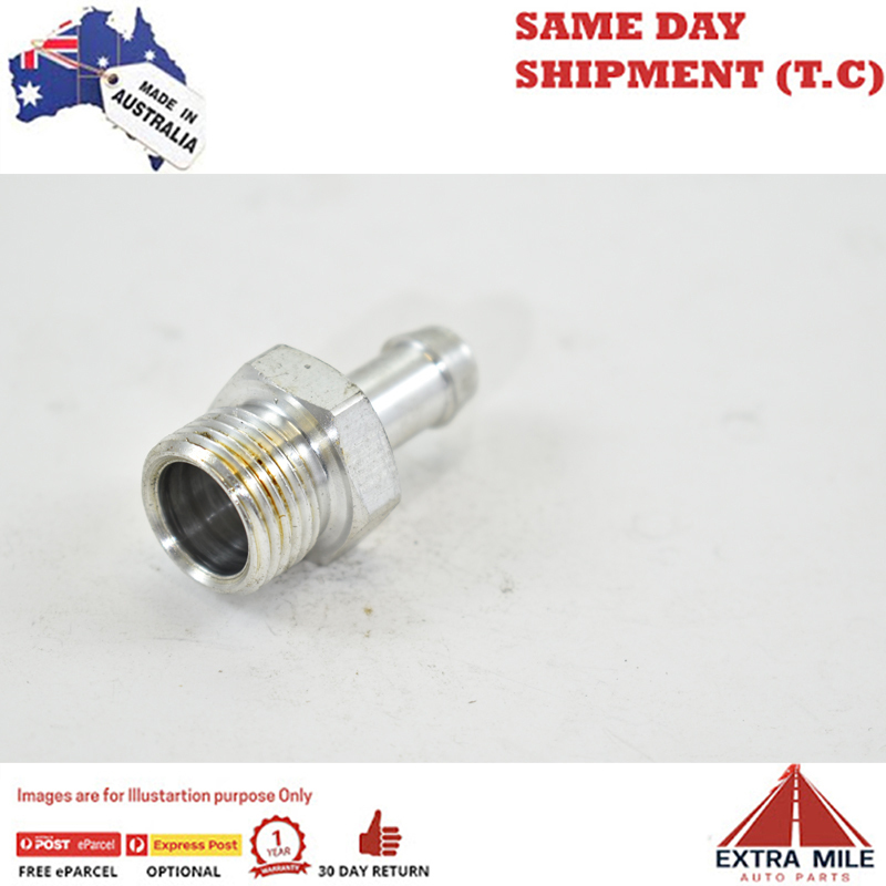 METRIC MALE M18X1.5 TO BARB 3/8 White