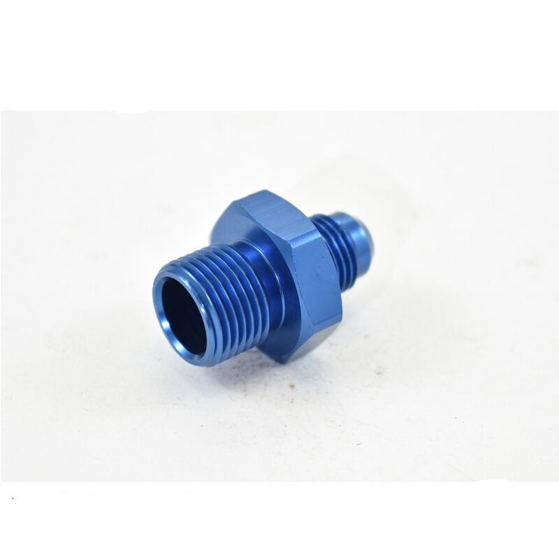 METRIC MALE M18x1.5 TO MALE FLARE AN-6 BOSCH PUMP Blue