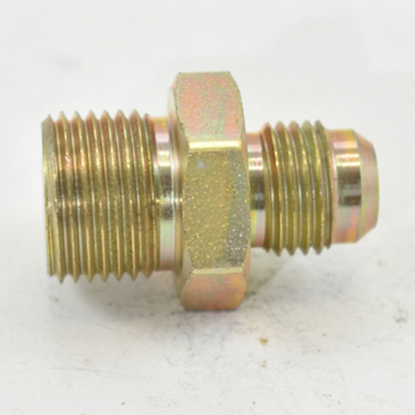 METRIC MALE M18x1.5 TO MALE FLARE AN-6 BOSCH PUMP STEEL