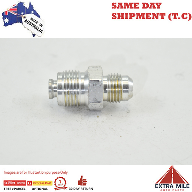 METRIC MALE M18x1.5 BUMP TUBE ADAPTER TO MALE FLARE AN-6 White