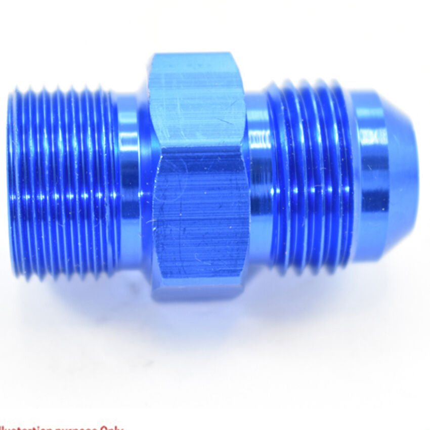 METRIC MALE M22x1.5 TO MALE FLARE AN -10 Blue