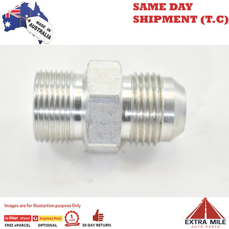 METRIC MALE M22x1.5 TO MALE FLARE AN -10 White