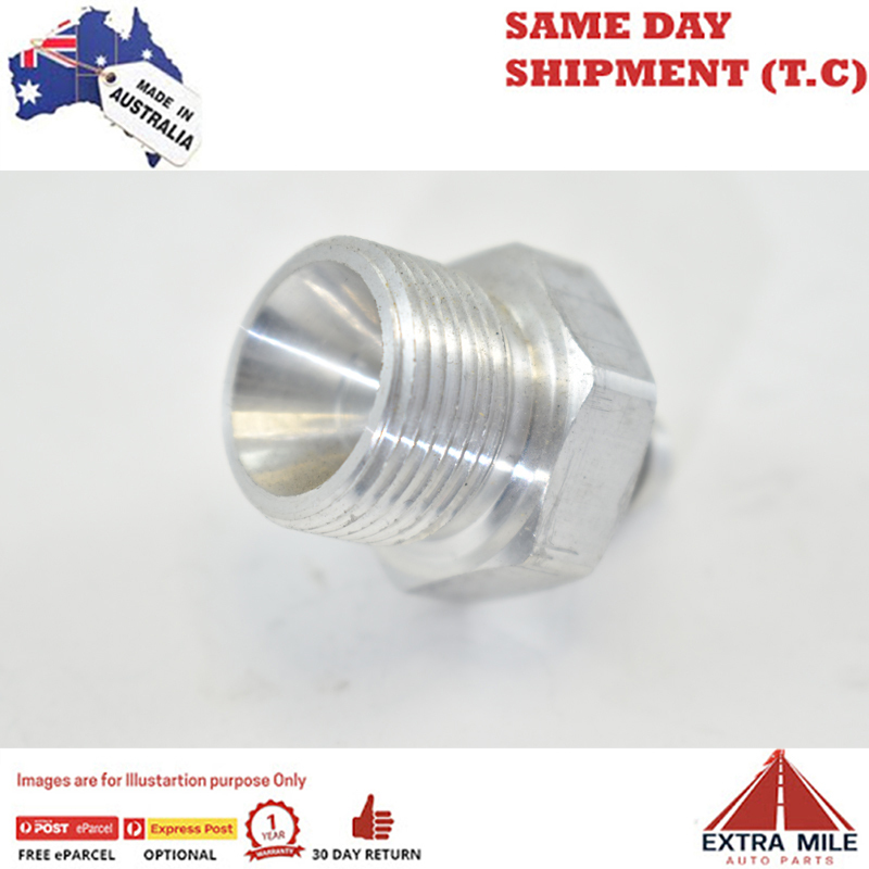 METRIC MALE M22x1.5 TO MALE FLARE AN -4 White