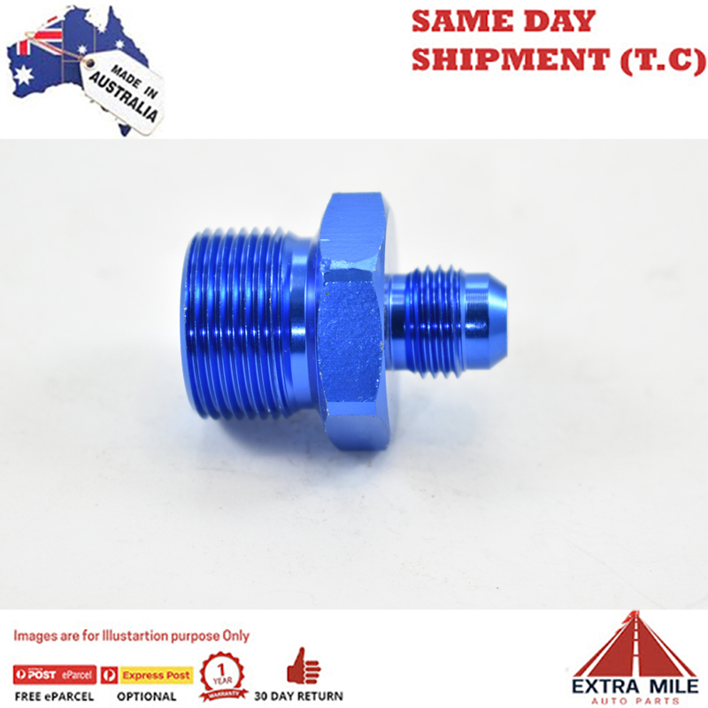METRIC MALE M24x1.5 TO MALE FLARE AN -6 Blue