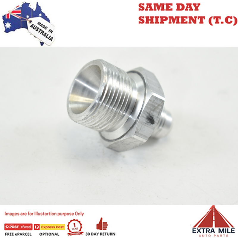 METRIC MALE M24x1.5 TO MALE FLARE AN -6 White