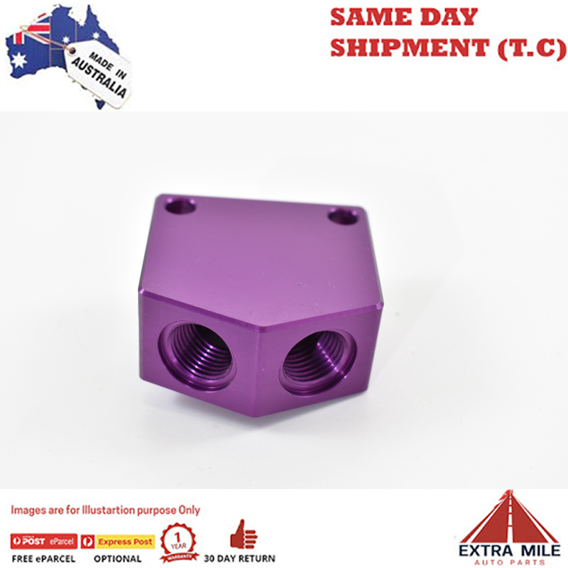 Y BLOCK FEMALE -6 UNF THREAD Purple