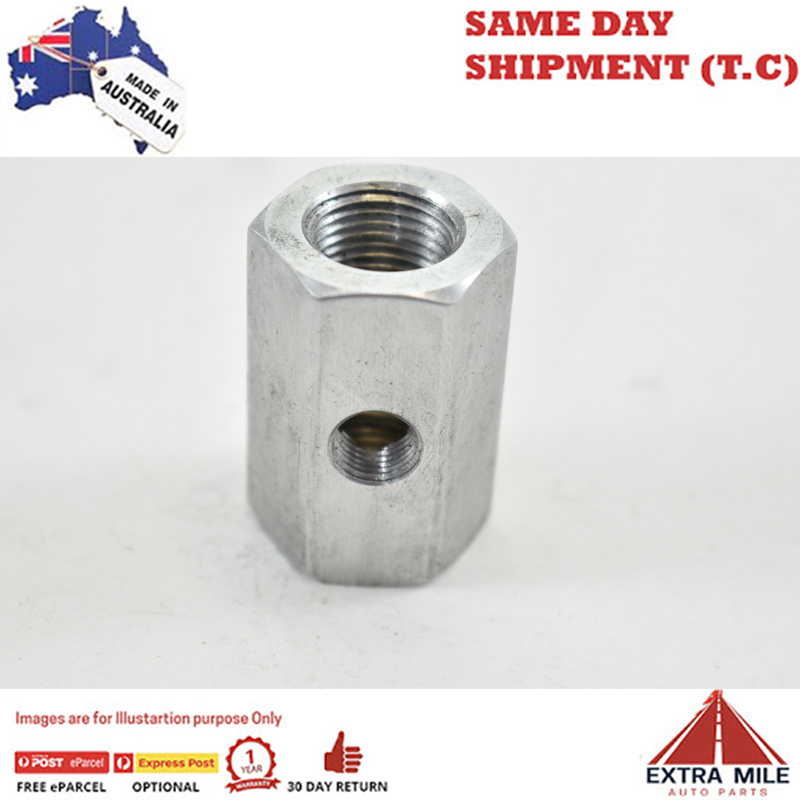 T BLOCK 3/8 NPT X2 1/4NPT X1 PORT