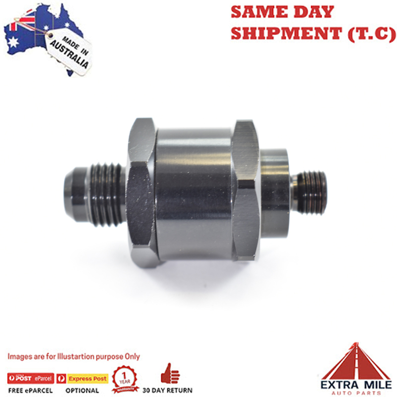 ONE WAY VALVE M10x1.0 to -6 Black