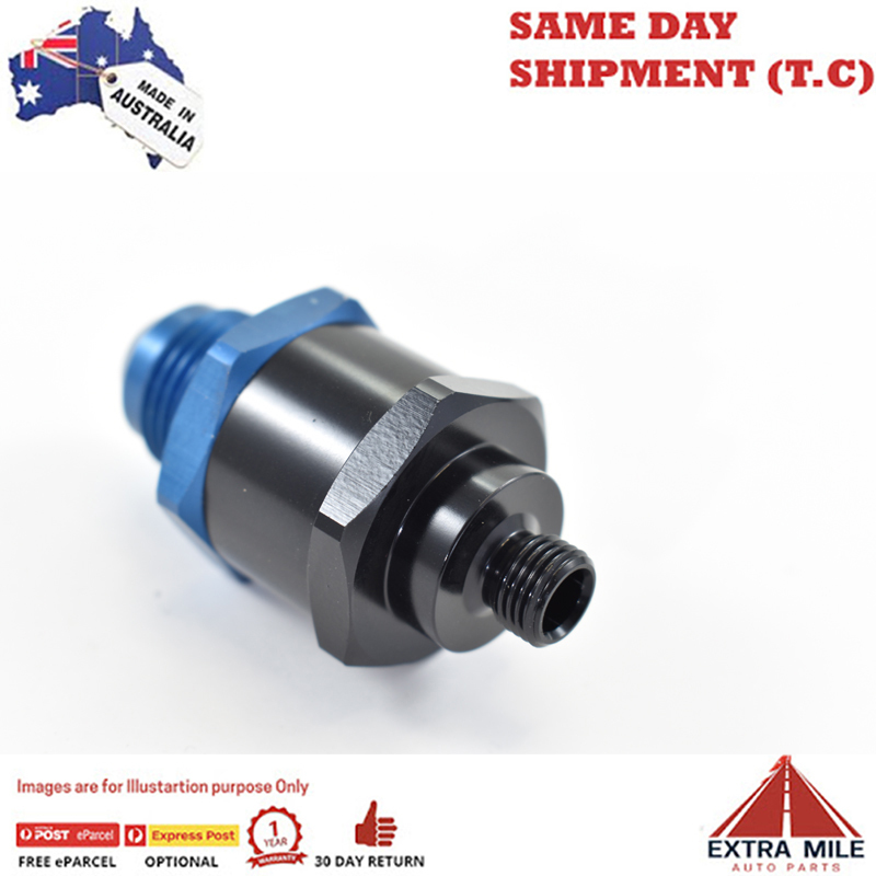 ONE WAY VALVE M10x1.0 to -8 Black