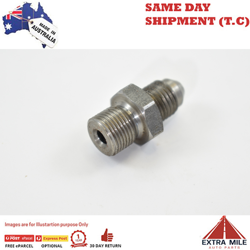 MALE FLARE TO WASHER SEAL -4 TO M12x1.0 STEEL