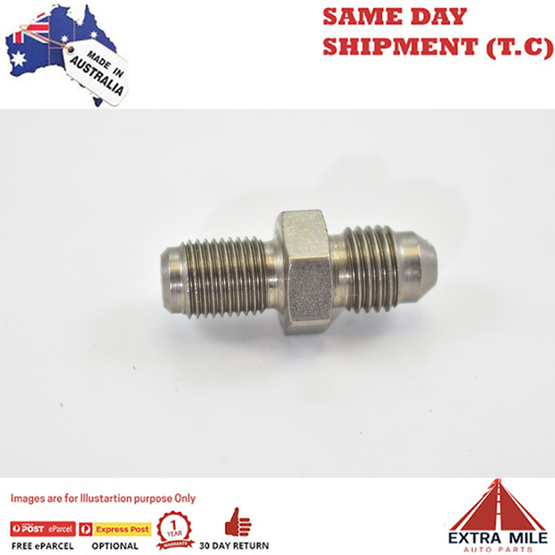 MALE FLARE TO DUAL SEAL -4 TO M10X1.0 STEEL
