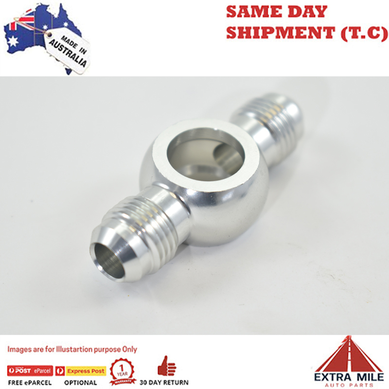 DOUBLE ENDED BANJO -6 FOR 14MM BOLT White