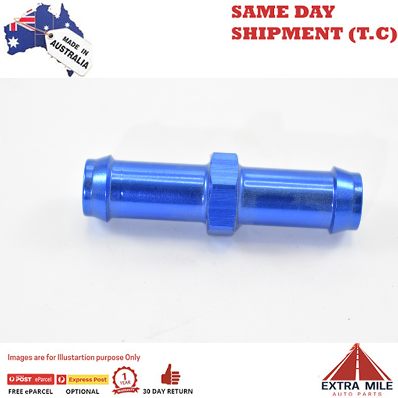 UNION 3/8TO3/8 BARB Blue