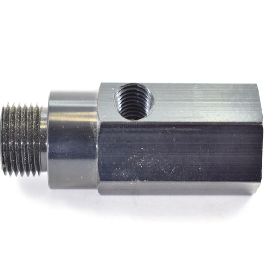 OIL PRESSURE TEE M14x1.5 WITH 1/8 NPT GAUGE PORT Black