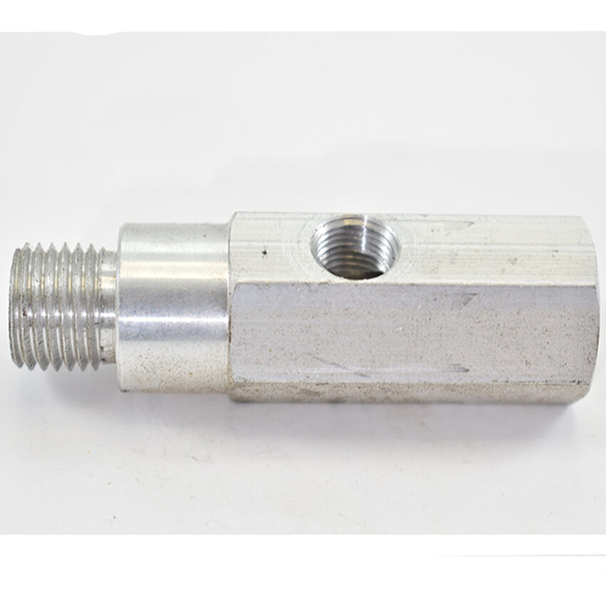 OIL PRESSURE TEE M14x1.5 WITH 1/8 NPT GAUGE PORT White