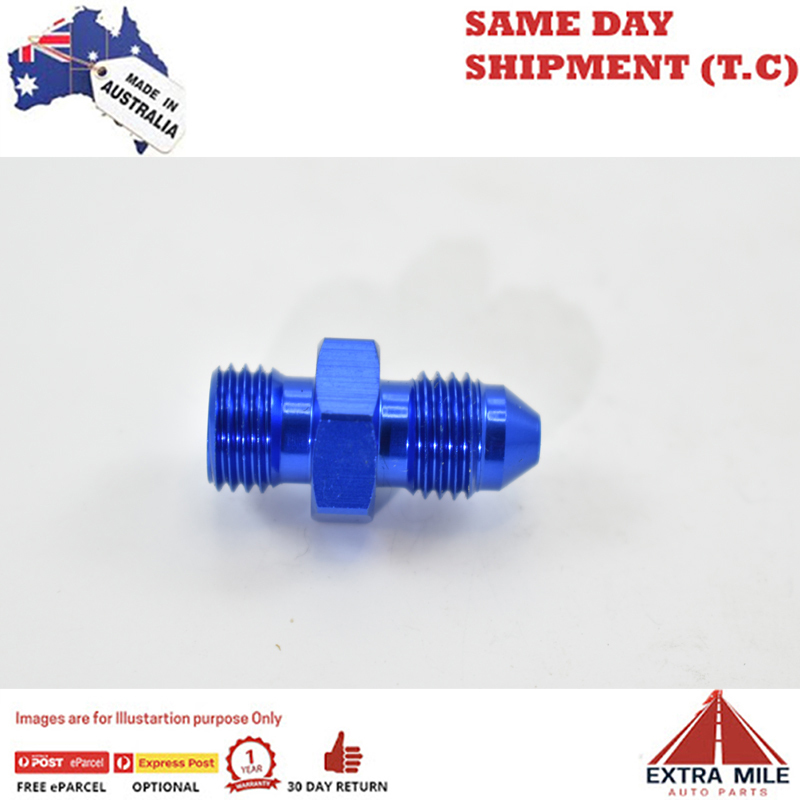 MALE FLARE -3 TO O-RING BOSS -3 Blue