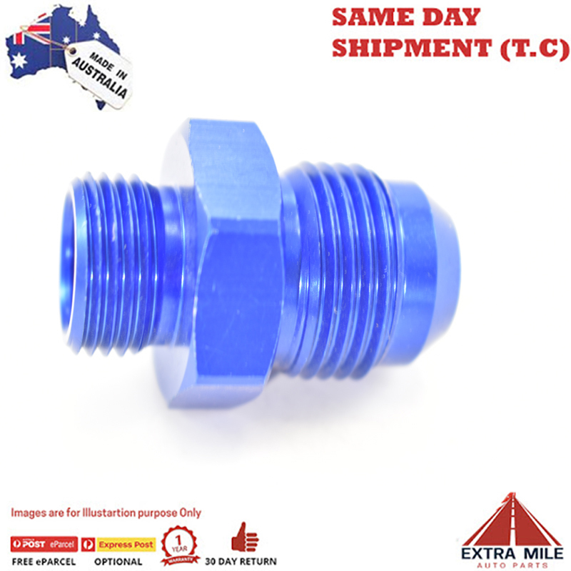 MALE FLARE -12 TO O-RING BOSS -10 Blue