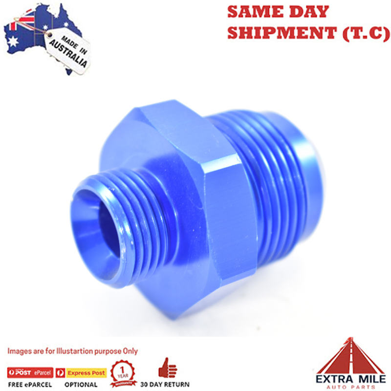 MALE FLARE -16 TO O-RING BOSS -10 Blue