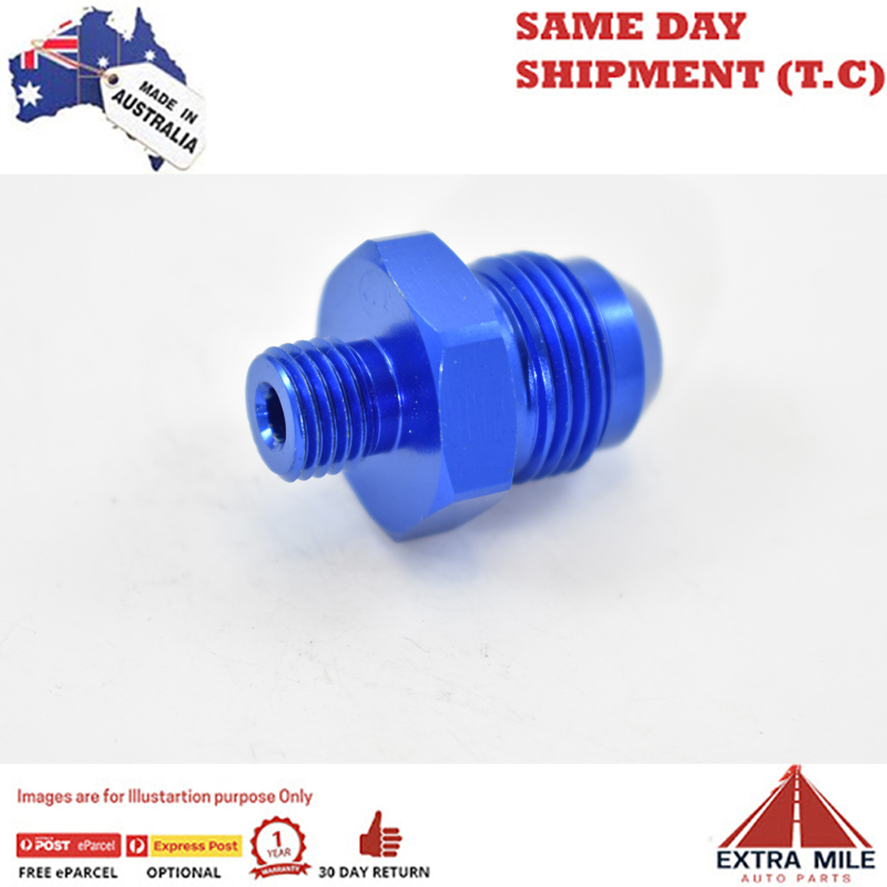 MALE FLARE -8 TO O-RING BOSS -4 Blue