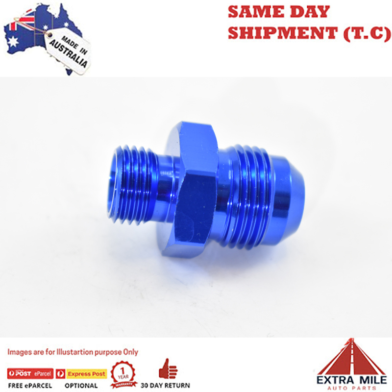 MALE FLARE -8 TO O-RING BOSS -6 Blue