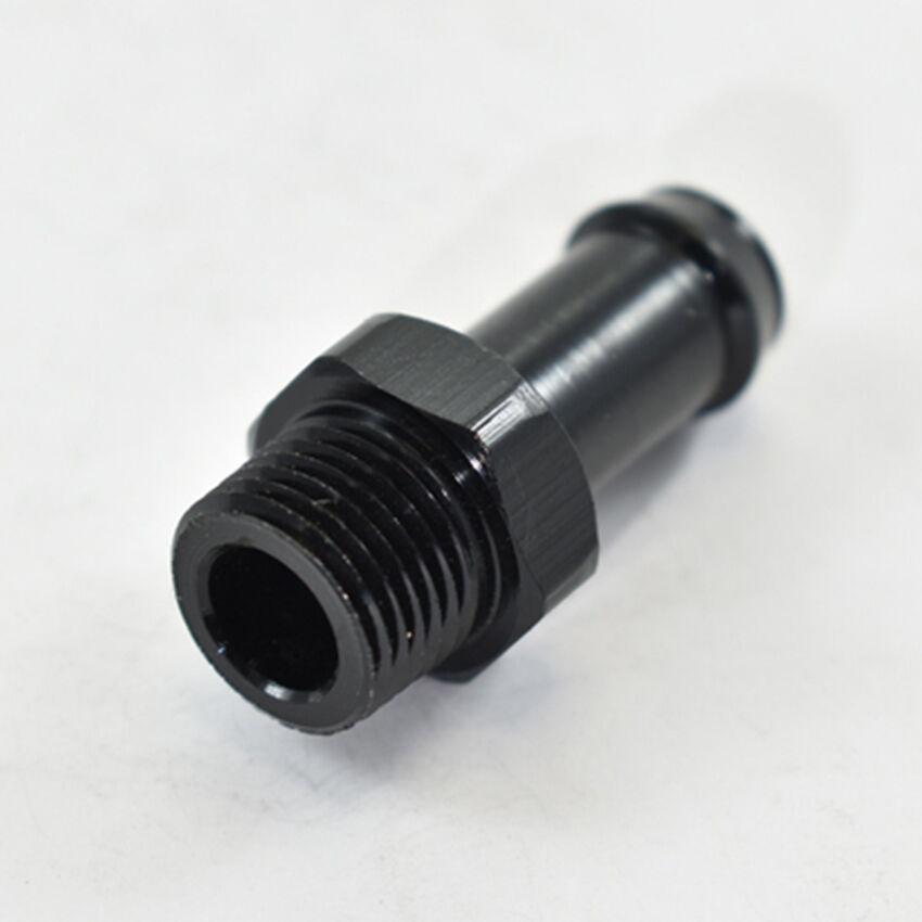 PIPE MALE 1/8 TO BARB 1/4 Black