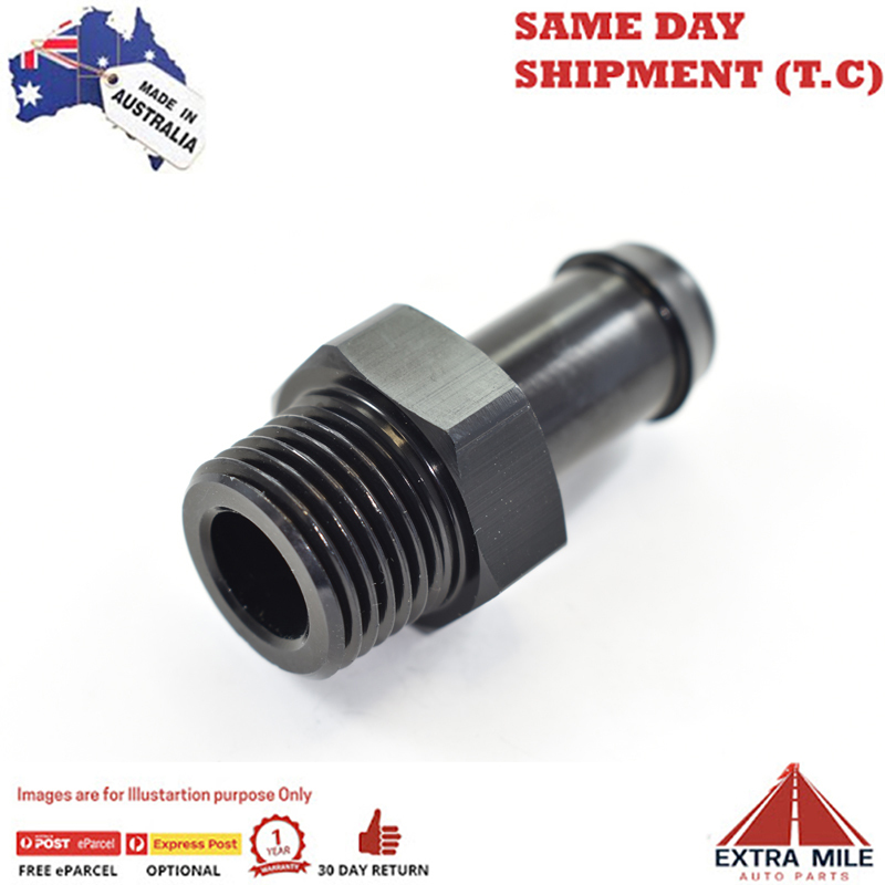 PIPE MALE 1/2TO BARB 5/8 Black