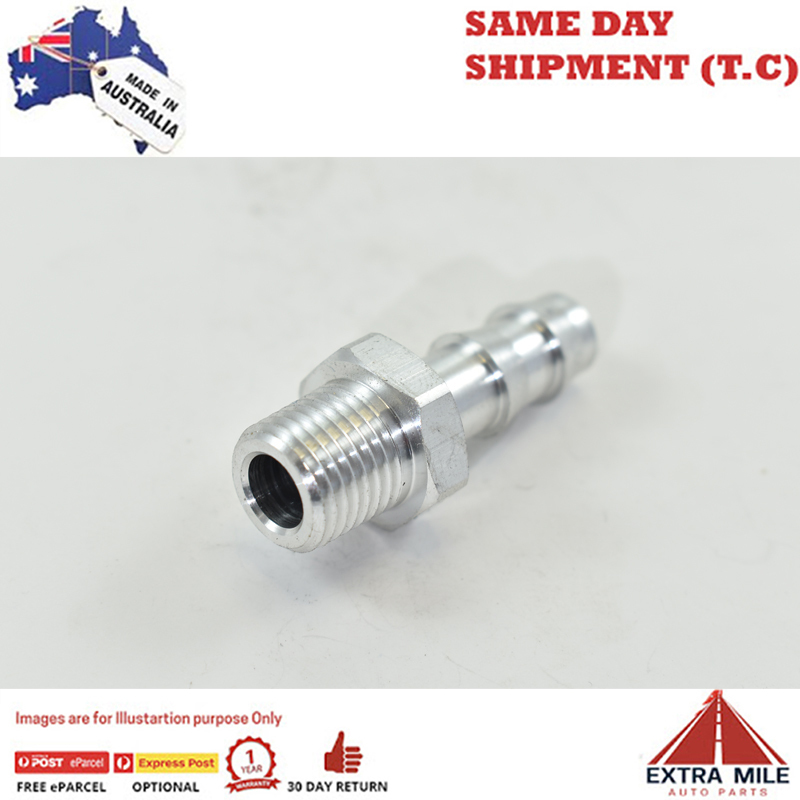 PIPE MALE1/4 TO PUSHLOK 3/8 White