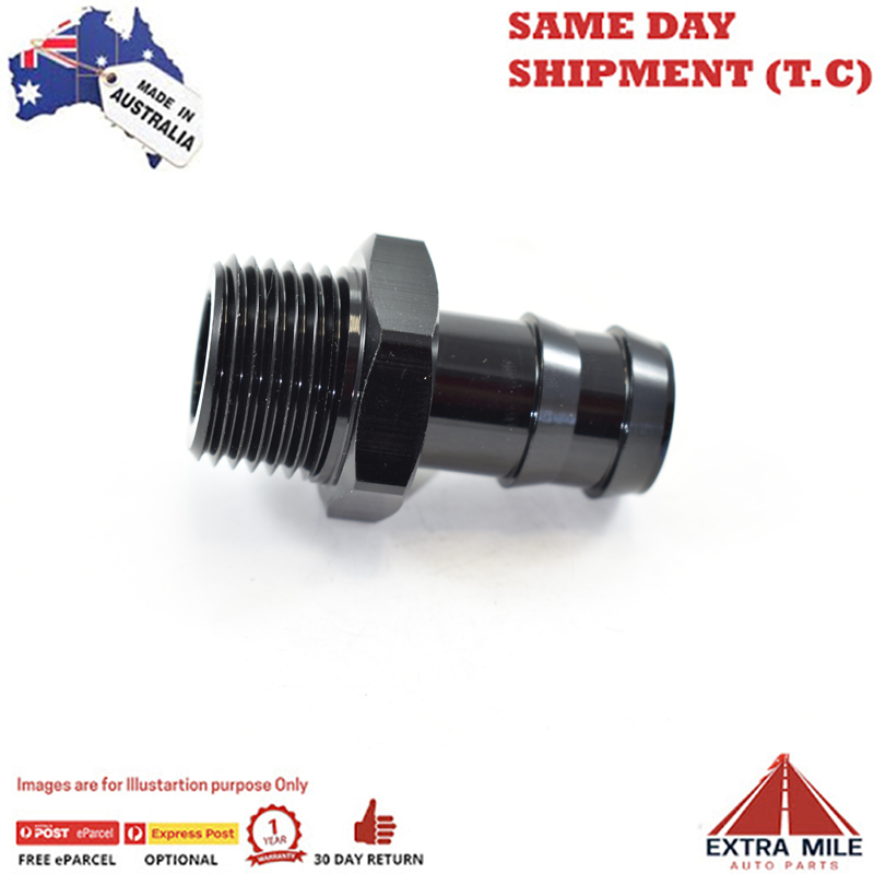 PIPE MALE 1/2TO PUSHLOK 5/8 Black